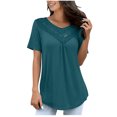 thumbnail image 2 of Cute Summer Tops for Women Over 50 Blouses for Women Business Long Shirts to Wear with Leggings, 2 of 6