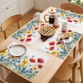 thumbnail image 5 of Vintage Red Blue Watercolor Flower Placemats Set of 1, Independence Day Non-Slip Place Mats Washable Table Mats for Kitchen Dining Table Decorations Indoor/Outdoor, 5 of 9