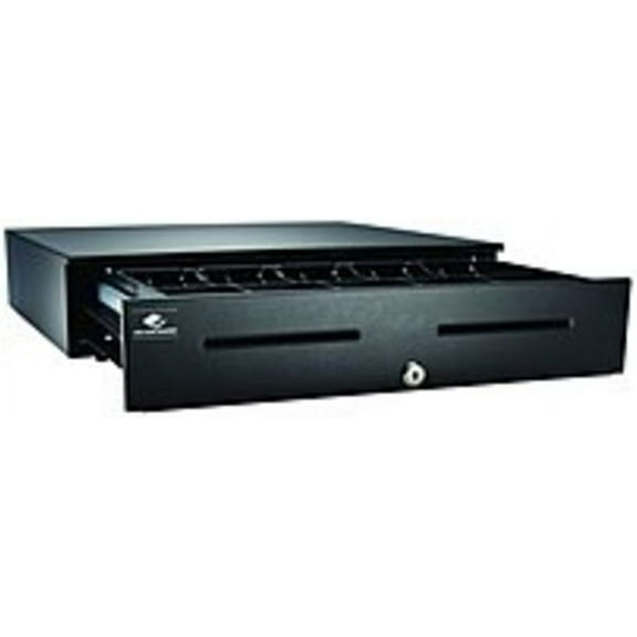 APG Series 4000 JB320-BL1816-C Painted Front Cash Drawer with Dual Media Slots - Coin Roll Storage -