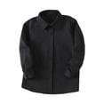thumbnail image 3 of Toddler Solid Color Classic Shirt Spring And Fall Thermal Underwear Base Layer Tops Casual Undershirt 2-3 Years Black T Shirts, 3 of 5