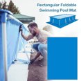 thumbnail image 2 of Swimming Pool Mat Protective Carpet Protective Yard Ponds Padding Water Pools Fittings Sheeting Protector Blue Ground Padding Accessory Outdoor Floor Pad No.2, 2 of 8