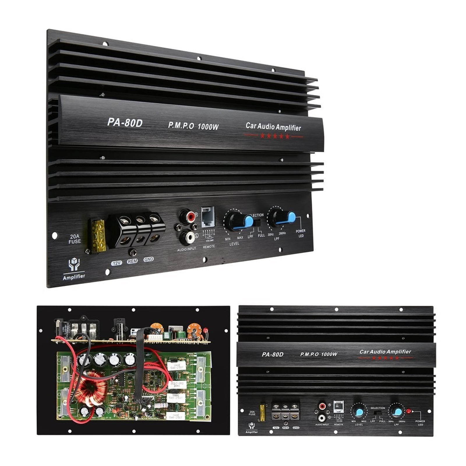 Power Acoustik CB1-8000D 8000 Watts Max Monoblock 1-Ohm