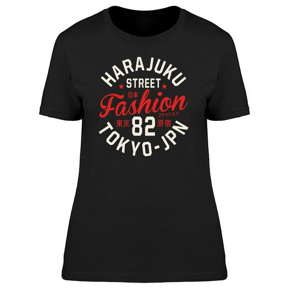 Hara Juku Tokyo Fashion  T-Shirt Women -Image by Shutterstock, Female 3X-Large
