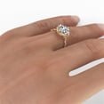 thumbnail image 7 of 6.00MM D-F VS Moissanite Engagement Ring With Diamonds (0.96 ct Moissanite Weight, 1.35 ctw dew) Cushion Shape 14K Gold, 7 of 7