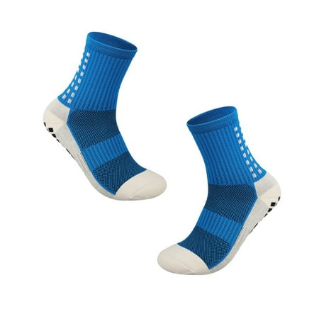 

maytalsoy 1 Pair Man Socks Thickened Warm Middle Tube Washable Basketball Football Camping Riding Training Nonslip Hosiery Male Sky Blue