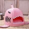 thumbnail image 3 of Reheyre Comfortable Cave Design Shark Shape Pet Soft Nest - Kennel for Cat Dog in Daily Life, 3 of 8