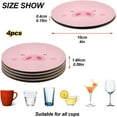 thumbnail image 4 of Pig Drinks Coasters, Non-Scratch Cork Base Round Cups Mats for for Wooden Coffee Table, Cool Housewarming Gift for Home Decor, 4 of 7