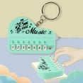 thumbnail image 3 of LYMAYTER Electronic Keyboard Keychain Pendant Mini Electronic Piano Shape Keychain Pendant - 8 Keys, Light MUS-CYYLic, Funny Gift, 3 of 7