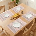 thumbnail image 3 of Kitchen Placemats Set of 6 Plastic Placemats for Dining Table Decor Indoor Washable Table Mat Red 17.7*11.8inch, 3 of 6