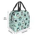 thumbnail image 3 of Easygdp Winter Skiing Penguin Bolsa Térmica Premium - Tela Oxford Impermeable, Gran Capacidad, Bolsillo Frontal, Unisex para Trabajo, Escuela, Actividades al Aire Libre y Picnics, 3 of 8