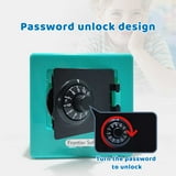 1PC Mini Money Boxes Combination Lock Change Coin Saving Banknote Cash ...