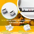 thumbnail image 5 of 4 Pack HDMI Port Replacement for Xbox One S Socket Jack Interface Connector for Xbox One S Console Accessories Parts with Repair Kit, 5 of 7