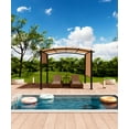 thumbnail image 2 of Huisuilinss Outdoor Pergola,Arched Pergola,Aluminum Pergola With Retractable Canopy,Arched Patio Pergola,Metal Pergola Shade Shelter For Backyard Lawn Patios Gardens Grill Gazebo, 2 of 7