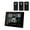 With 3pcs Sensor, variant on Weather Station Multi-function Alarm Clock Thermometer Hygrometer Touch Screen Operation with Wireless Outdoor Sensor ,Easy to Operate