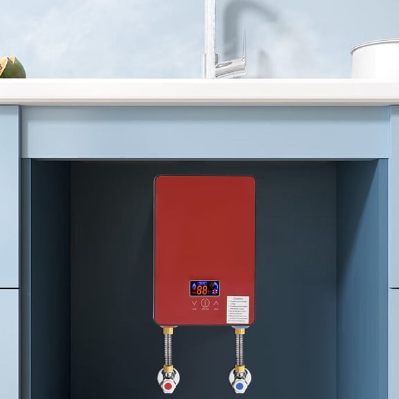 Tankless Water Heater,6500W AC 220V Electric Water Heater, Instant Electric Water Heater