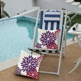 thumbnail image 4 of Purple Wine Red Flower Pillow Covers 16x16 Inch Set of 2 Outdoor Throw Pillows Outdoor Waterproof Decor for Living Room Sofa Patio Funiture Garden Floral Polyester Pillow Covers 002T16, 4 of 6
