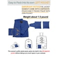 thumbnail image 6 of Womens Zipper Packable Puffer Jacket Warm Insulation Winter Outerwear Aulta R.Blue Coat for Hiking-XL, 6 of 9