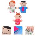 thumbnail image 3 of CIMAXIC hand puppets 3pcs Hand Puppet Mother And Father Cartoon Hand Puppet Kids Educational Toy,10.63"X9.45"X1.18", 3 of 5