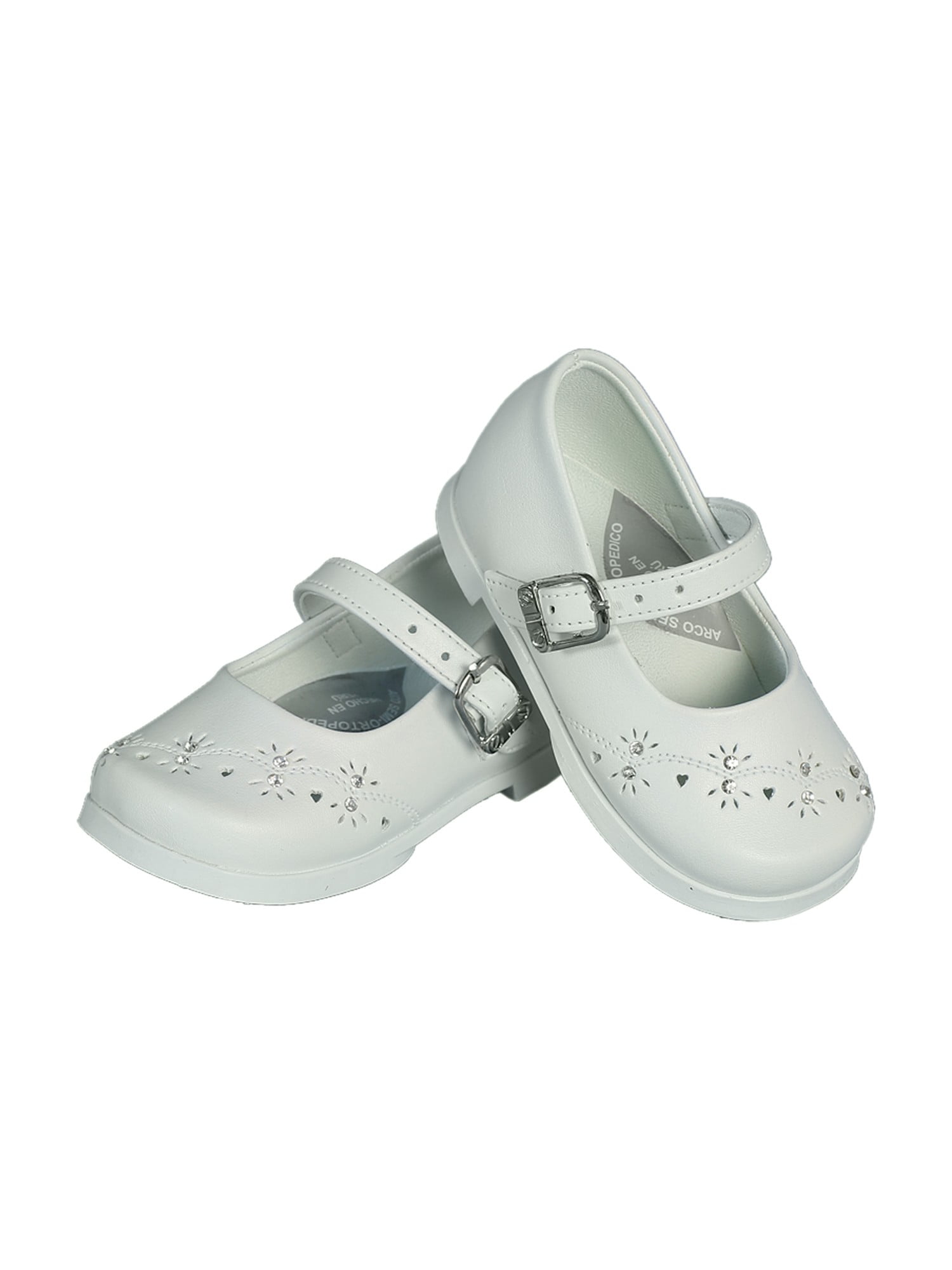 girls white glitter shoes