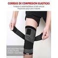 thumbnail image 4 of Par De Rodilleras Elásticas Deportivas Con Soporte Gris, 4 of 8