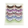 thumbnail image 4 of 10PCS False Eyelash  Handmade Lashes Women Eyelashes Party Cosplay Colorful Durable and Reusable Makeup Eyelash Tools, 4 of 6
