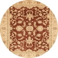 thumbnail image 1 of Ahgly Company Indoor Round Abstract Red Oriental Area Rugs, 3' Round, 1 of 6