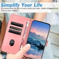 thumbnail image 3 of Phone Case for Samsung Galaxy A22 4G PU Lether Wallet Card Slots Holder Litchi Pattern Flip Folio, 3 of 5