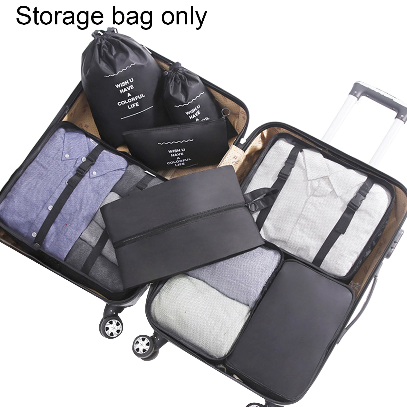 large fabric suitcase