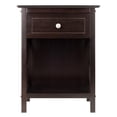 thumbnail image 3 of Winsome Xylia 1-Drawer Transitional Solid Wood Storage End Table in Coffee, 3 of 11