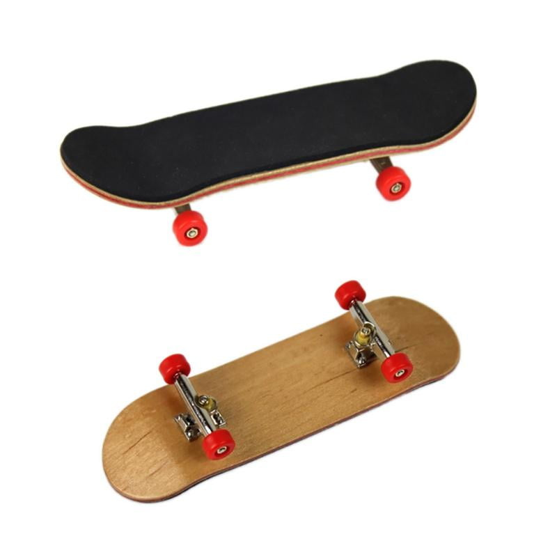 Include Black Storage Pouch B Blesiya Maple Wood Fingerboard Toy Wooden Mini Skateboard for Kids Boys & Girls Party Favors Supplies
