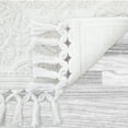 thumbnail image 5 of Jean Pierre Ricardo Cotton Fringe 17 x 31 in. Bath Rug, White, 5 of 9