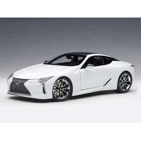 Lotus Model Car - Lexus LC500 Metallic White 1/18 Model Car by Autoart