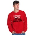 thumbnail image 5 of Always Give 100 Unless Donating Blood Unisex Plus Size Sweatshirt Brisco Brands 3X, 5 of 6
