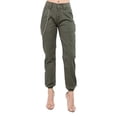 thumbnail image 1 of Women's High Waist Slim Fit Jogger Cargo Camo Pants with Metal Decor, 1 of 4
