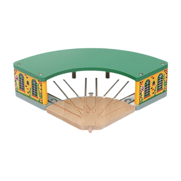 Accesorio de tren de juguete de madera, piezas de carretera y ferrocarril, coordinación mano-ojo, juego de construcción de trenes creativos para niños estacionamiento