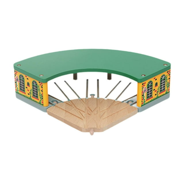 Accesorios para vías de tren de madera, juego de trenes, habilidades para resolver problemas, piezas transformables de vías de ferrocarril para niños estacionamiento