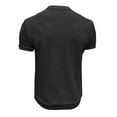 thumbnail image 5 of Jinhomg Vintage Mens T Shirts Dressy Casual Solid Color Waffle Tees Lightweight Comfy Short Sleeve Crew Neck Pullover 2025 Spring Summer Tops Sales Today Black L, 5 of 7