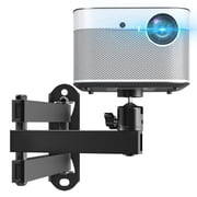 PUTORSEN Foldable Projector Wall Mount,Ceiling Wall Projector Mount,Universal Adjustable Projector Mount,Aluminum Alloy Projector Stand 1/4" Screw Size,360 Degrees Rotation