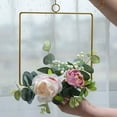 thumbnail image 2 of maskred Realistic Artificial Flower Hoop Indoor And Outdoor Wide Application Metal Ring Hoop Wreath Garland Artificial Roses Y892square 1Set, 2 of 6
