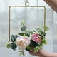 thumbnail image 4 of Wosthever Guirnalda de aro de anillo de metal con flores de rosas artificiales, amplia aplicación en cualquier entorno Decoración Y892cuadrado, 4 of 6