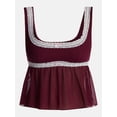 thumbnail image 4 of No Boundaries Beaded Lace Flyaway Top, Women's XS-3XL, 4 of 4