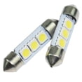 thumbnail image 1 of LEEYNEER 5pcs 12V 36mm SMD 5050 3-LED Car Festoon Map Interior Dome Light (White), 1 of 5