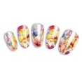 thumbnail image 2 of 10 hojas de flores puntas de transferencia de agua de envoltura completa calcomanía de arte de uñas A059 Sunnimix  Etiqueta engomada del clavo, 2 of 4