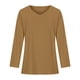 thumbnail image 5 of Blusa informal de manga larga con cuello en V y hombros descubiertos para mujer Fridja  bvmnju3610, 5 of 5