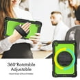 thumbnail image 6 of Dteck Screen Protector Case for Lenovo Tab M10 Plus (3rd Gen) 2022 10.6-inch TB-125F/TB-128F,Shockproof Rubber Armor 3-Layer Protection Case Stand Cover with Adjustable Shoulder/Hand Strap,Green+Black, 6 of 8