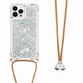 thumbnail image 1 of Funda FOXDOCK para iPhone 15 Pro Max con Cuerda Ajustable, Brillo Líquido, Protección Antigolpes y Lente – Ideal para Regalo, 1 of 6