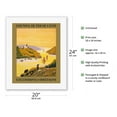 thumbnail image 2 of Excursions to Brittany - Chemins de fer de l'État (French State Railways) - Vintage Travel Poster by P. Ladureau c.1940s - Fine Art Rolled Canvas Print 16in x 20in, 2 of 4