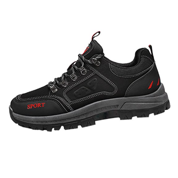 NOKIO Men's Climbing Sneakers Outdoor Hiking T𝗋a𝗂𝗅 Shoes L𝗈w Top Sports Shoes with Anti-S𝗅ip Durab𝗅e Sole, Comfortable Wide Width Shoes for Boating Camping Backpacking Travel Running Wear