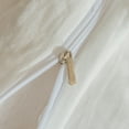 thumbnail image 7 of Move Over White Bedding Set Hollow Square Ball Lace Duvet Cover Set All White Boho Washed Microfiber Queen, 7 of 7