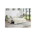 thumbnail image 4 of Lilola Home 71"W Beige Fabric Convertible Sleeper Loveseat with USB Charger, 4 of 6